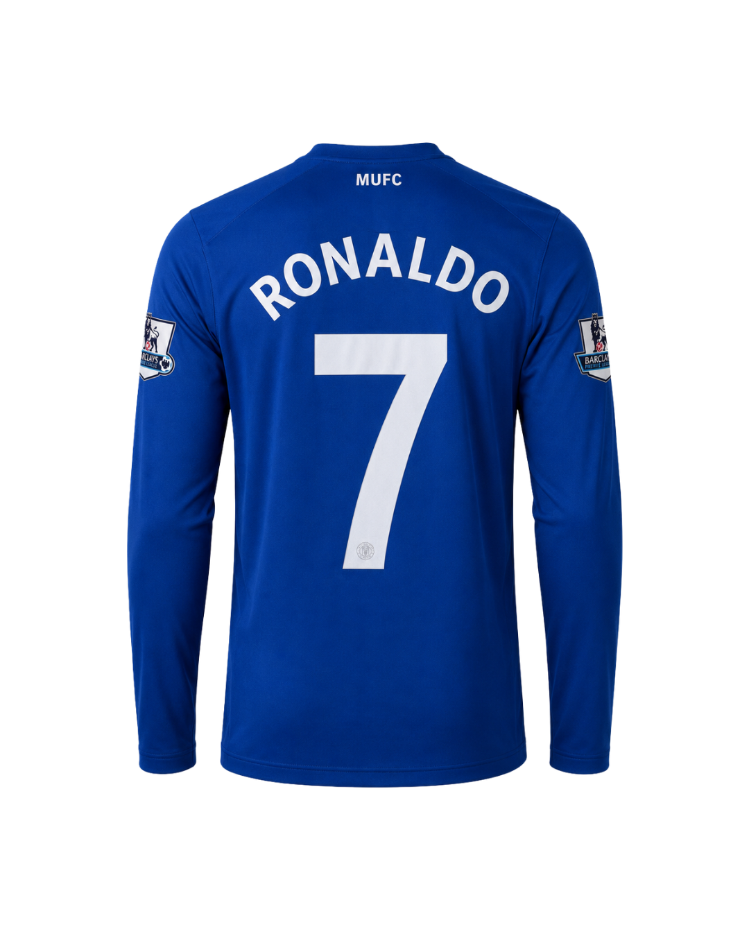 Ronaldo Uzun Kollu Mavi 2008 Manchester United Retro Futbol Forması