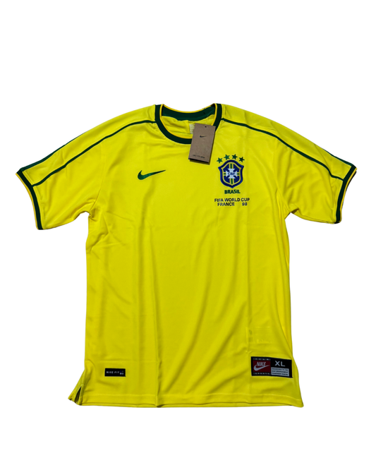 Brezilya 98 Dünya Kupası Retro Player Futbol Forması