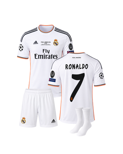 Ronaldo Real Madrid 2014 Lizbon Şampiyonlar Ligi Finali 3'lü Çocuk Futbol Forması