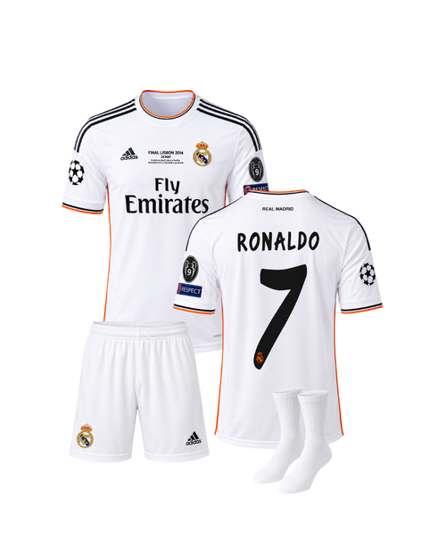Ronaldo Real Madrid 2014 Lizbon Şampiyonlar Ligi Finali 3'lü Çocuk Futbol Forması