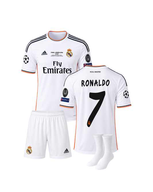 Ronaldo Real Madrid 2014 Lizbon Şampiyonlar Ligi Finali 3'lü Çocuk Futbol Forması