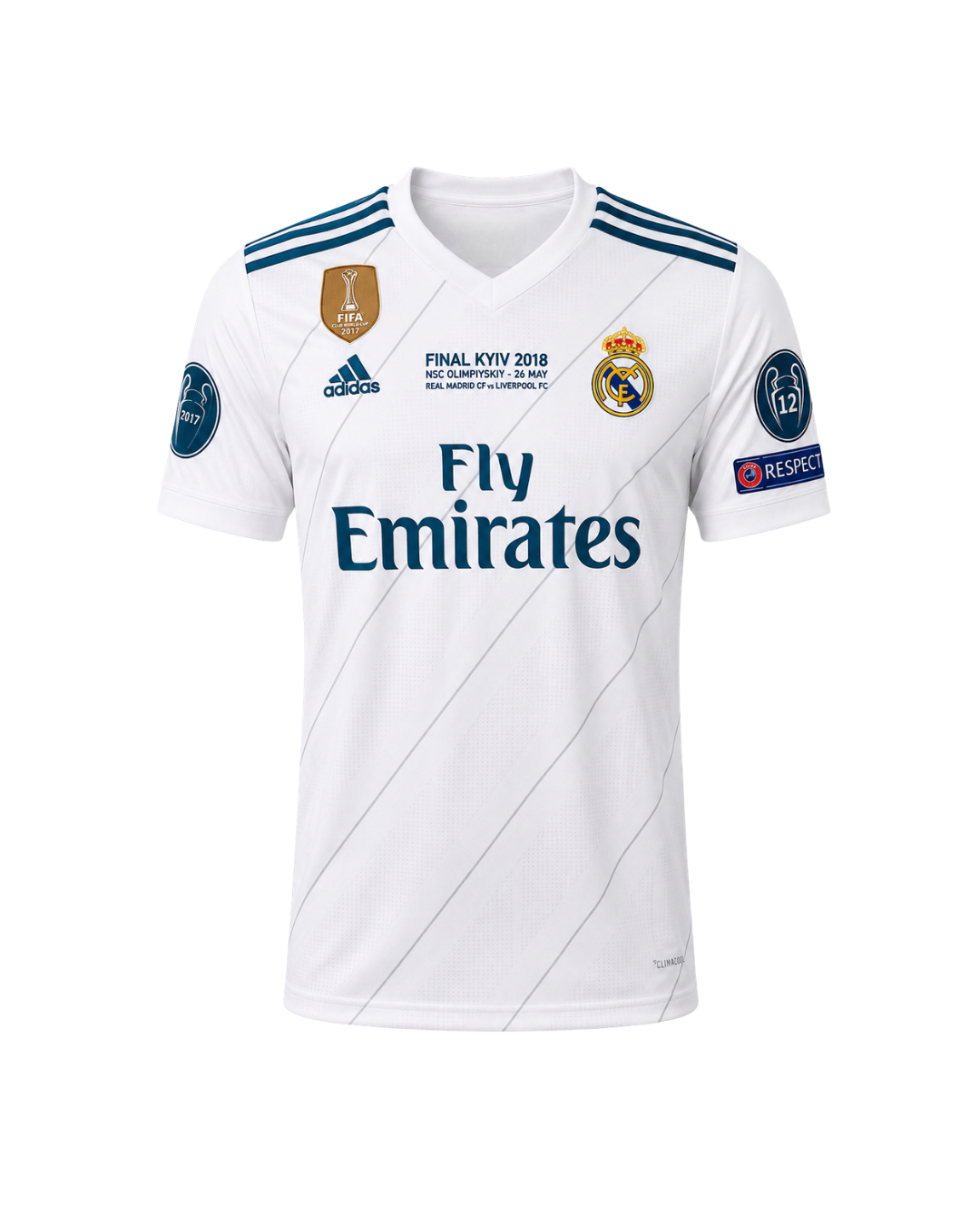 Ronaldo Real Madrid 2018 Şampiyonlar Ligi Finali 3'lü Çocuk Futbol Forma Seti ( Forma,şort ve çorap )