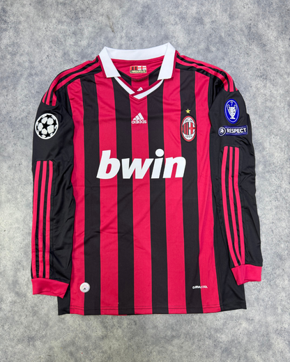 AC Milan 09/10 İç Saha Uzun Kollu Retro Futbol Forması
