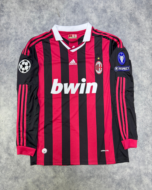 AC Milan 09/10 İç Saha Uzun Kollu Retro Futbol Forması