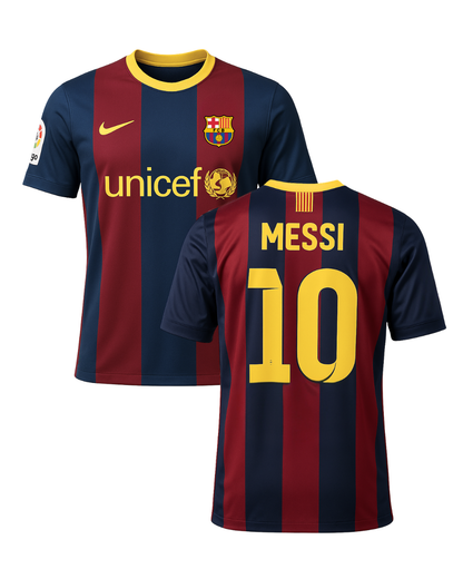 Messi Barcelona Retro 3'lü Çocuk Futbol Forması (Forma,şort ve çorap)