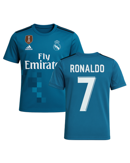 RONALDO REAL MADRİD 2018 SEZONU TURKUAZ ÇOCUK FUTBOL FORMASI