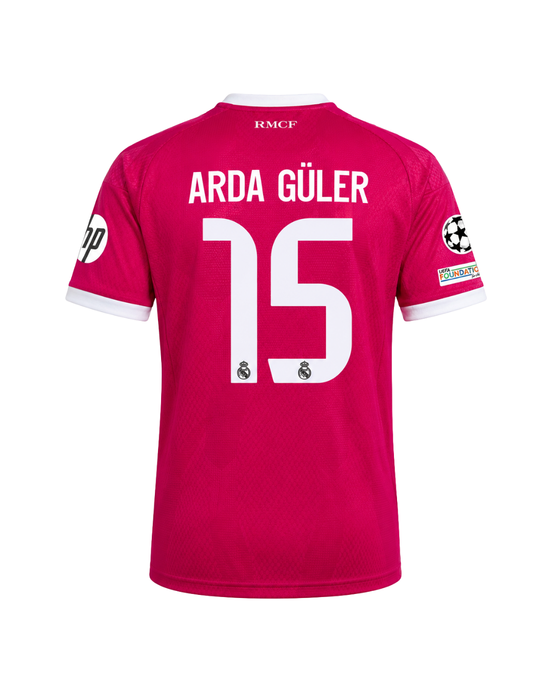 Arda Güler Real Madrid 26/27 Sezonu Alternatif Pembe 3'lü Çocuk Futbol Forma Seti ( Forma,şort ve çorap )