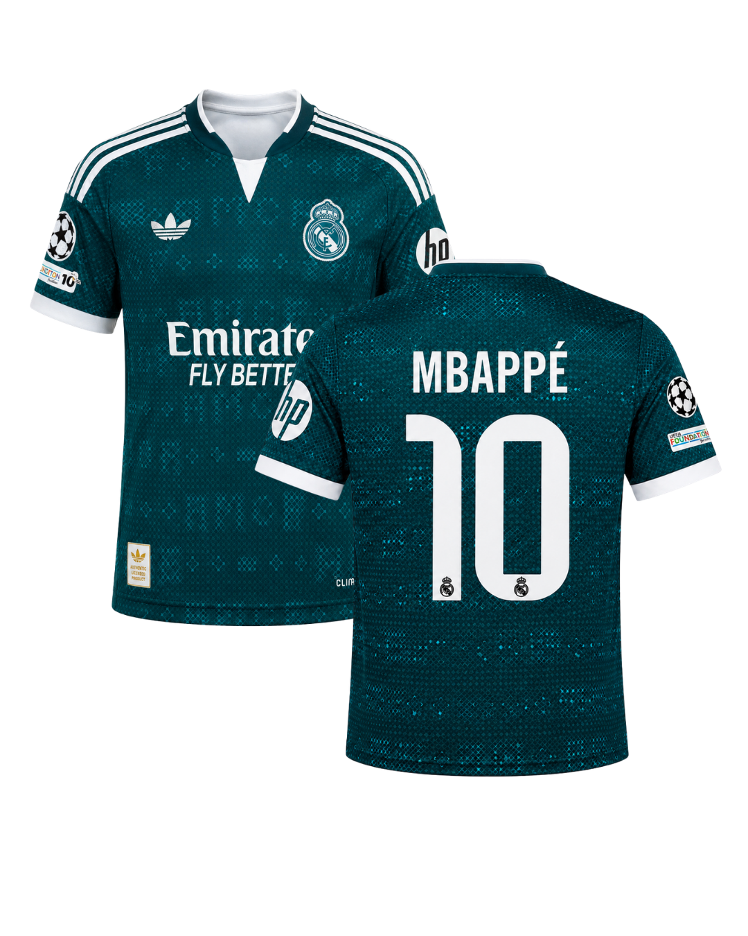 Mbappe Real Madrid 26/27 Sezonu Yeşil Deplasman 3'lü Çocuk Futbol Forma Seti ( Forma,şort ve çorap )