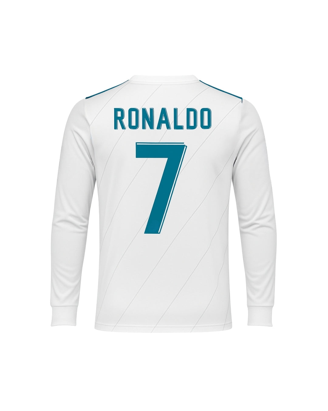RONALDO 2018 BEYAZ REAL MADRİD UZUN KOLLU FUTBOL FORMASI