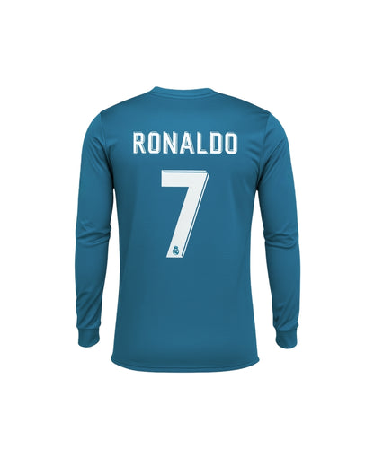 RONALDO TURKUAZ UZUN KOLLU REAL MADRİD FUTBOL FORMASI
