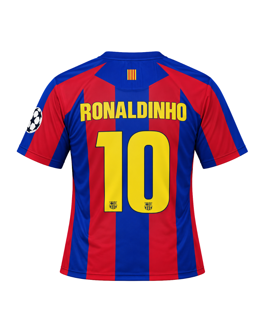 Ronaldinho 05/06 Sezonu Barcelona Retro 3'lü Çocuk Futbol Forma Seti (Forma,şort ve çorap)
