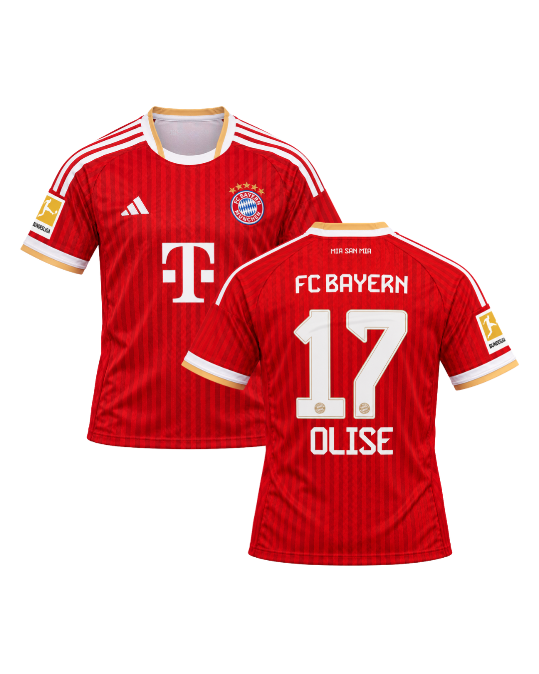 Michael Olise Bayern Münih 26/27 Yeni Sezon İç Saha 3'lü Çocuk Futbol Forma Seti (Forma,şort ve çorap)