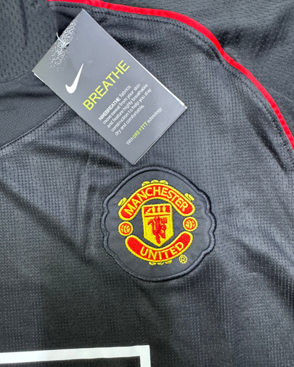 Manchester United 2008 Nostalji Siyah Kısa Kollu Player Futbol Forması