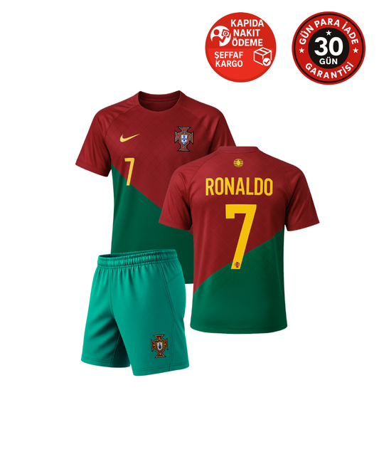 RONALDO PORTEKİZ MİLLİ TAKIM 2022 DÜNYA KUPASI ÇOCUK FUTBOL FORMASI