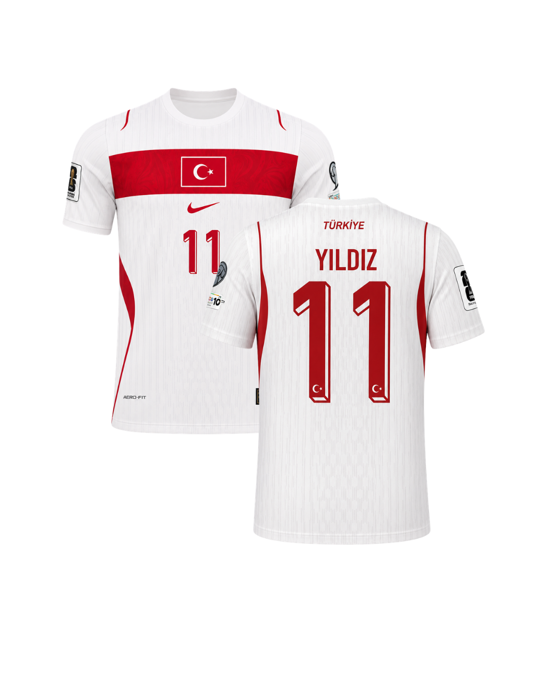 Kenan Yıldız Türkiye 2026 Dünya Kupası Beyaz Futbol Forması