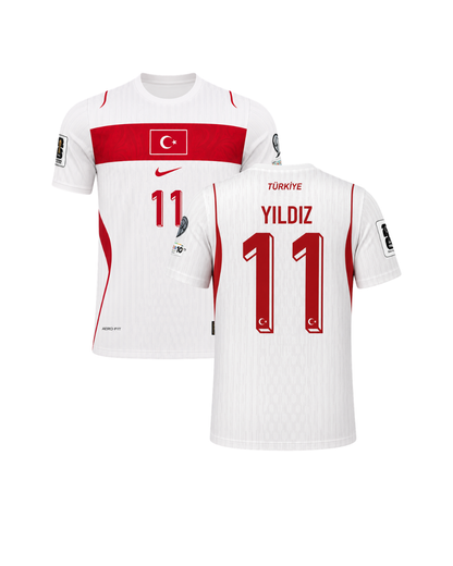 Kenan Yıldız Türkiye 2026 Dünya Kupası Beyaz Futbol Forması