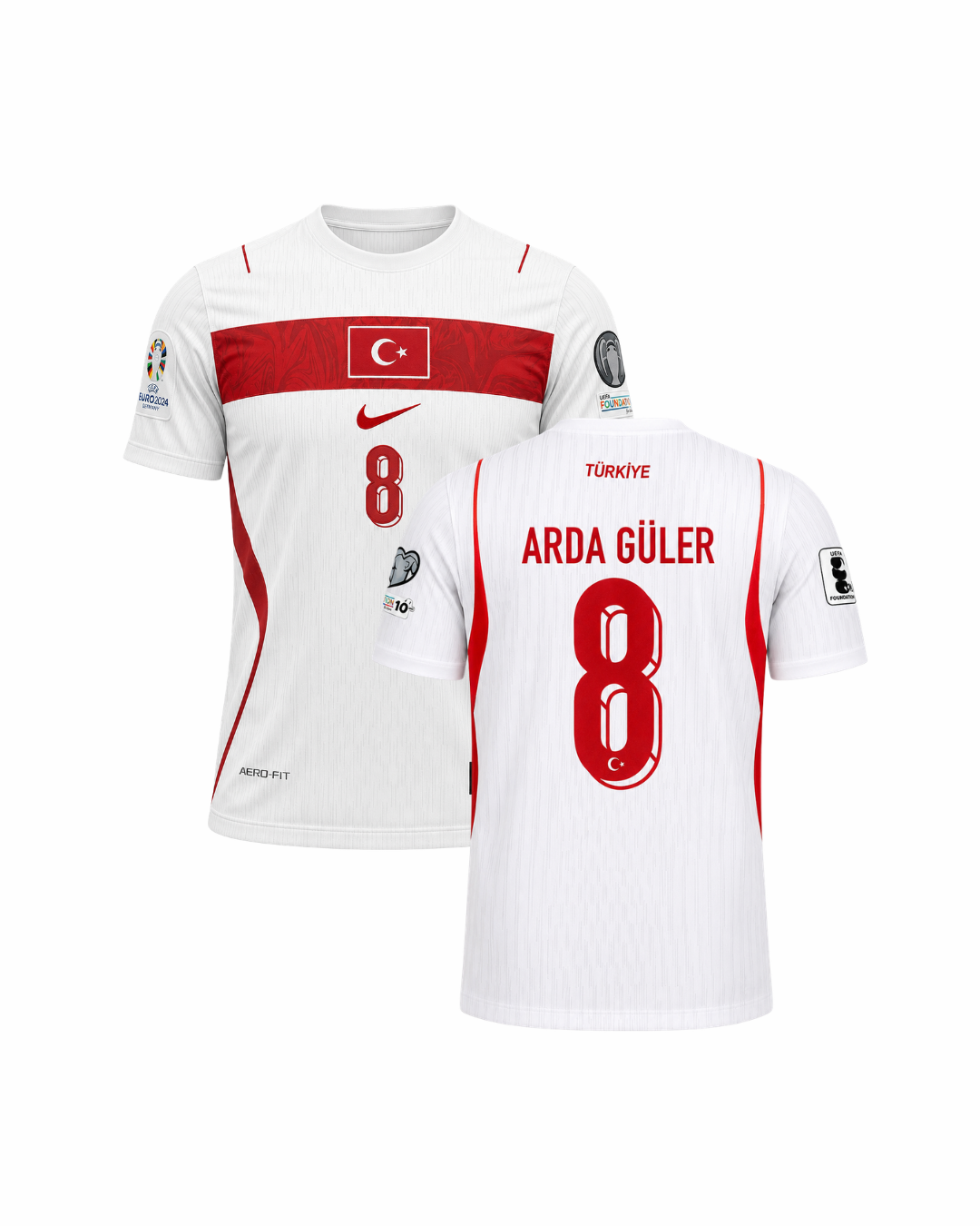 Arda Güler Türkiye 2026 Dünya Kupası Beyaz Futbol Forması
