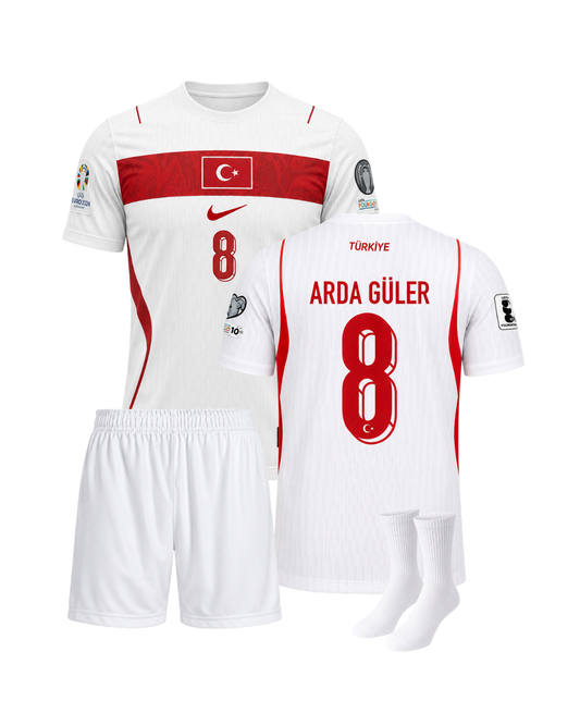 Arda Güler Türkiye 2026 Dünya Kupası Beyaz 3'lü Çocuk Futbol Forması