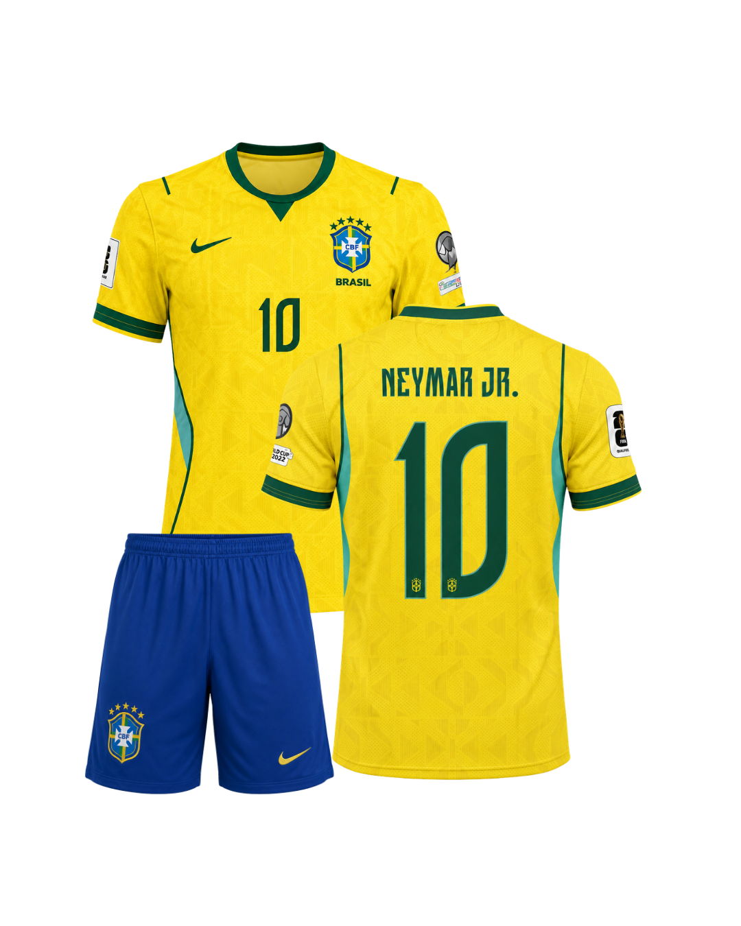Neymar Jr Brezilya 2026 Dünya Kupası 3'lü Çocuk Futbol Forma Seti