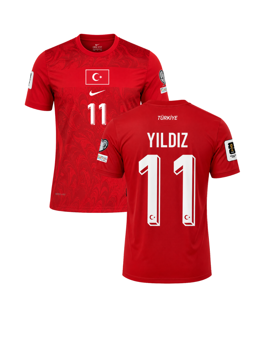 Kenan Yıldız Türkiye 2026 Dünya Kupası Kırmızı Futbol Forması